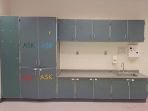 CABINET, COUNTER, AND SINK COMBO