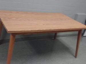 VINTAGE BAXTER STURDY SOLID WOODEN TABLE
