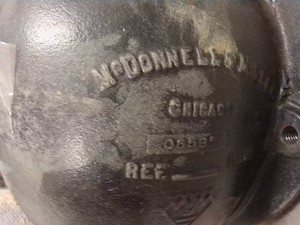 BLACK CAST IRON MCDONNELL & MILLER 205015 MAKE UP WATER FEEDER FLOAT CHAMBER