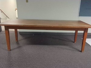 ANTIQUE LARGE SOLID OAK TABLE
