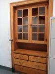 ANTIQUE BUILT-IN WOODEN CABINET