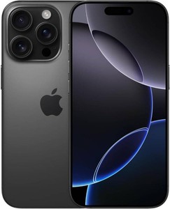 $819 Apple iPhone 16 Pro, US Version, 256GB, Black Titanium - Unlocked (Renewed Premium)
