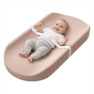 $40 YACODAVO Baby Changing Pad with Vegan Leather Cover, Waterproof & Wipeable Changing Pad for Toddler, Flat Foam Travel Diaper Changing Pad for Dresser and Table, Brown