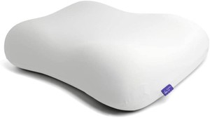 $100 C CUSHION LAB Deep Sleep Pillow, Patented Ergonomic Contour Design for Side & Back Sleepers, Orthopedic Cervical Shape Gently Cradles Head & Provides Neck Support & Shoulder Pain Relief - Calm Grey