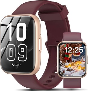 $20 DIVElink Smart Watch for Men Women - AnswerMake CallsQuick ReplyAI Voice Assistant, 1.83 HD for Android iPhone Samsung Compatible IP68 Smartwatch Blood Oxygen Heart Rate Fitness Tracker