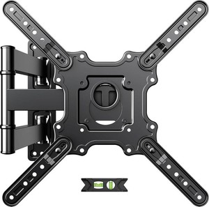 $19 USX Mount TV Wall Mount for Most 26-60 Inch TVs up to 77 lbs, Full Motion Wall Mount TV Bracket with Swivel Tilt Single Stud Design for Corner, Max VESA 400x400mm fit Most 32 40 42 43 50 55 60 TVs