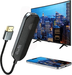 $47 Wireless HDMI Display Adapter Transmitter Receiver for Flix Stick Streaming Device 4k 1080p Screen Mirroring Bluetooth Adapter for iOS iPhone iPad TV WiFi Adapter Smart TV Converter Extender