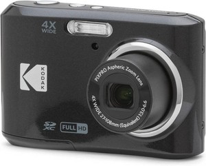 $100 Kodak PIXPRO FZ45 Digital Camera, 16MP Point & Shoot with 4X Optical Zoom, 27mm Wide Angle, 2.7 Inch LCD, 1080p Video, Black