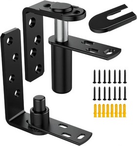 $20 1 Set 304 Stainless Steel Saloon Door Hinges, Heavy Duty Dual Swing Self-Return Hinge, 180  Rotation, Door Hinge Self Closing, for CafeBarCourtyard Commercial Swinging Doors