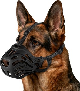 $15 Dog Muzzle, Soft Breathable Dog Muzzles Suitable Dogs, Adjustable Basket Muzzles Prevents Chewing and Biting for Grooming Trimming Training
