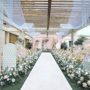 $20 White Aisle Runner for Wedding Velvet Aisle Carpet 2FTx15FT Wedding Accessories Romantic Velvet Fabric Floor Aisle Runner for Weddings Ceremony Decorative Aisle Rugs for Birthday Events