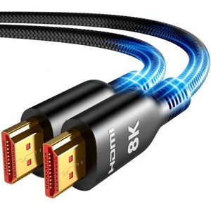 $21 Highwings Long HDMI Cable 20 FT, 10K 8K 4K Ultra HD High Speed 2.1 HDMI Cable 48Gbps Braided Cord-4K120Hz 8K60Hz, DTSX, HDCP 2.2&2.3, Dynamic HDR 10 Compatible with DVD PlayerPS5HDTVBlu-ray