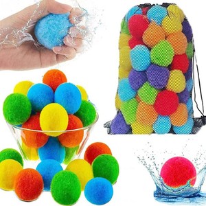 Reusable Water Balls, Soft PP Cotton Material, Water Toys for Kids and Adults Boys and Girls,Water Toys for Beach Pool Summer Fun Party