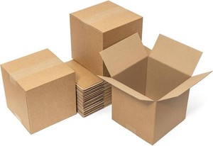 $25 Mefleet 8x8x8 Shipping Boxes 25 Pack - Corrugated Cardboard Square Mailing Box Packaging for Small Business - Brown Mailer Packing Supplies