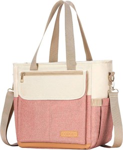 $24 Lunch Box Lunch Bag Women, Leakproof Insulated Lunch Cooler Bag for Women, Large Lunch Tote Bags Adults(Pink,16.2L)