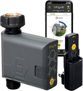 $69 Orbit B-hyve Gen 2 Smart Hose Watering Timer with Wi-Fi Hub - Smart Hose Watering Timer - Wi-Fi System - App Controlled - Weatherproof AA Battery Powered - 90204 no battery