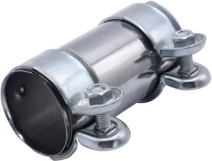 $13 Exhaust Clamp Pipe Connector Double Clamp Exhaust Pipe Clamp   55 mm x 125 mm