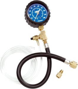 $68 OTC 5630 Fuel Pressure Test Kit - Quickly and Easily Locate Malfunctioning Fuel System Components, including Filters, Pressure Regulators, Lines, and Pumps without Removal from the Vehicle