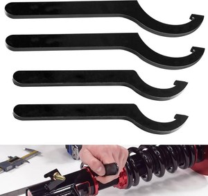 $19 Coilover Adjustment Tool Compatible for Coilovers - K Sport, Skunk 2, Apexi, Megan Racing - 2 Large Steel Spanner Wrenches  1 Small Wrench