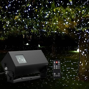 $106 AIRIVO Outdoor Laser Lights Projector, White Laser Fairy Lights Projector, Christmas Snowflake Projector 3 Lighting Modes with Remote Control,Holiday Halloween Decor for Home,Garden, Trees,White Laser