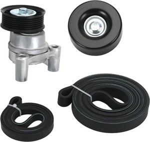$35 39083 Drive Belt Tensioner Pulley Assembly Kit Compatible with Chevy Silverado 1500 Avalanche Tahoe 2009-2013 Fit for GMC Sierra 1500 Yukon 2010-1013 Fit for Hummer H2 H3 2009, 6.2L6.0L5.3L4.8L V8