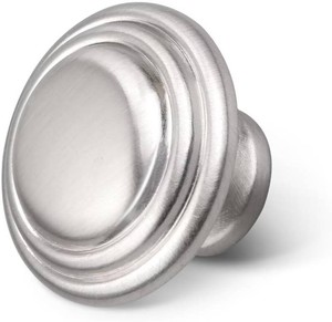 $19 10 Pack Brushed Nickel Cabinet Knobs, Solid Zinc Dresser Drawer Knobs, Round Kitchen Cabinet Handles, Diameter 1.32 Inch(33.5mm)