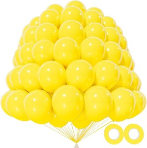 200pcs Yellow Balloons 5 Inch, Small Mini Latex Balloons for Party Birthday Baby Shower Anniversary Festival Arch Garland Decoration