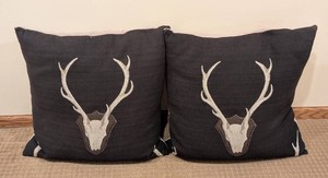 LLB - Throw Pillows - D.V. KAP Home Deer Accent Pair 22 X 22