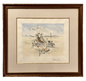 LL - Framed Salvador Dali Cosmic Rider Signed E10 Print