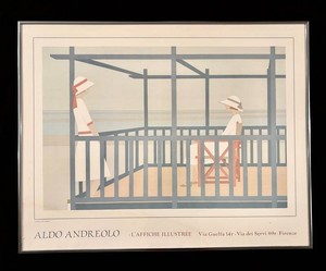LL - Framed Artwork Print - Aldo Andreolo Veranda ANT01
