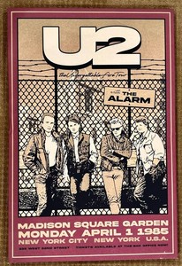 LL - U2 Concert Poster the Unforgettable Fire Tour 1985