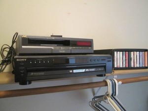 JVC VHS player Sony DVD player and ...