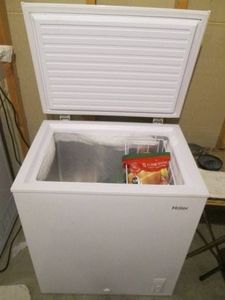 Small Haier chest freezer with cont...