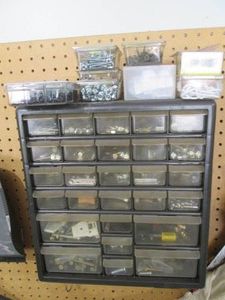 Multi drawer part organizer with co...