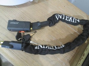 Intekin covered chain bike lock wit...