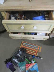 Rolling wood 2-drawer night stand p...