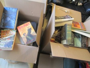 2-boxes containing Harry Potter boo...