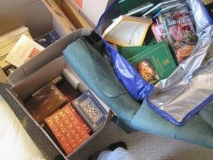 Tons of cookbooks, Franklin library...