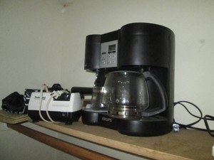 Krups coffee station, electric knif...