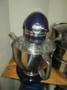 KitchenAid stand mixer with accesso...
