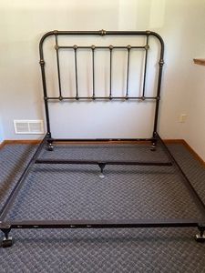 Queen Metal Headboard and metal frame