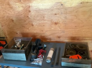 Misc Lot of pulleys wheels and misc