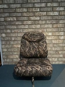 Camoflauge boat seat