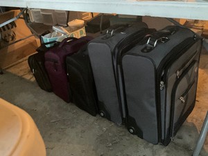 Luggage Lot and Snail Food Saver Containers
