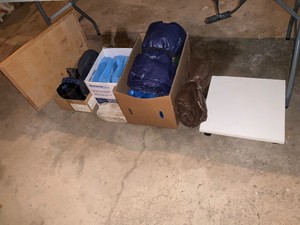 Tarp and neck pillow lot