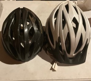 Lot of 2 bicycle helmets