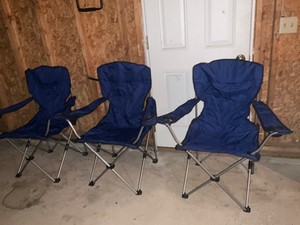 Lot of 3 folding camp chairs