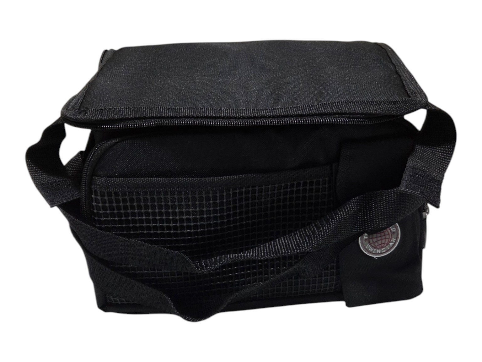 Transworld Black Insulated Lunch Cooler Bag with Strap