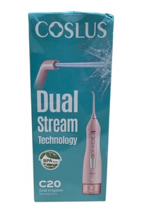 COSLUS C20 Oral Irrigator Water Flosser  Dual Stream Technology  Sealed Box