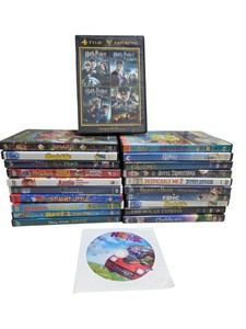 21-Case Family & Kids DVD Lot  Loose Home Disc - Harry Potter, Disney & Pixar